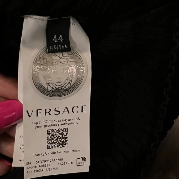 Versace Ribbed Knit Top
